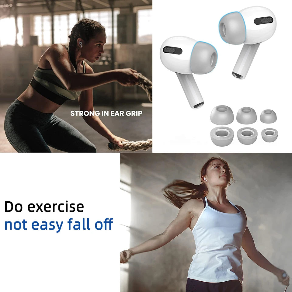 For Airpods Pro 2 Memory Foam Tips Eartips Cover S M L Size For Apple Air Pod Pods Pro 1 Ear Tips Anti Noise Ear Plugs Earbud