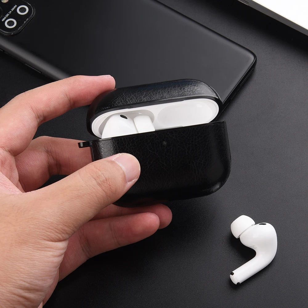 Leather PU Earphone Cover For AirPods Pro 3 2025 Case For AirPods Pro 2 2nd Pro2 Cases For AirPods 4 3 2 1 Funda Headphone Coque