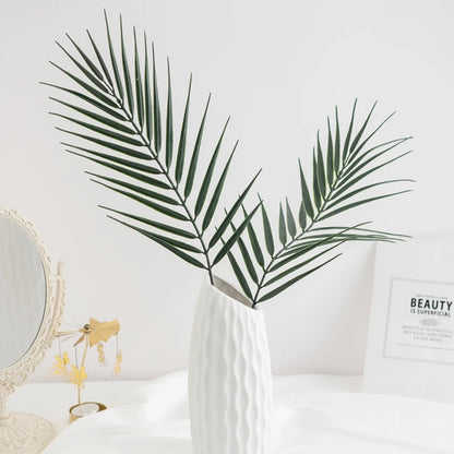 6/12Pcs Artificial Plants Tropical Palm Tree Leaves Home Garden Decoration Accessory Photography Prop Christmas Wedding Supplies Beauty World Shop
