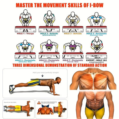 Push-up Board Set Portable Multifunctional Push-up Bar Foldable Fitness Equipment For Chest Abdomen Arms/Back Training Beauty World Shop