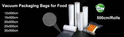 Vacuum Packaging Bags for Food 100pcs Food Storage Vacuum Bags for Vacuum Sealer Machine  Food Fresh Long Keeping Empty Bags Beauty World Shop