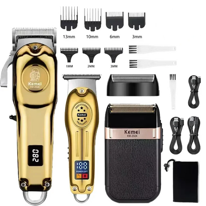 Kemei Hair Clippers KM-2628 KM-678 KM-2024 Professional Electric Beard Clipper Rechargeable Men's Shaver Hair Trimmer Kit Men Beauty Trend Shop
