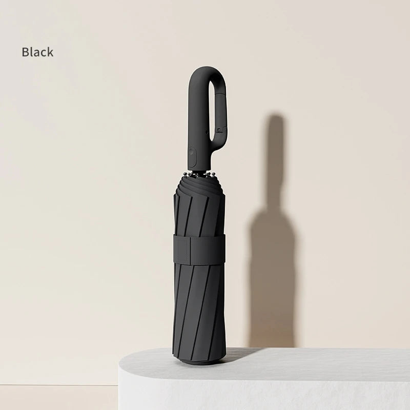 Extra Large Reinforced Wind-resistant Rain-resistant Dual-purpose UV-resistant Fully Automatic Ring-buckle Umbrella Beauty World Shop