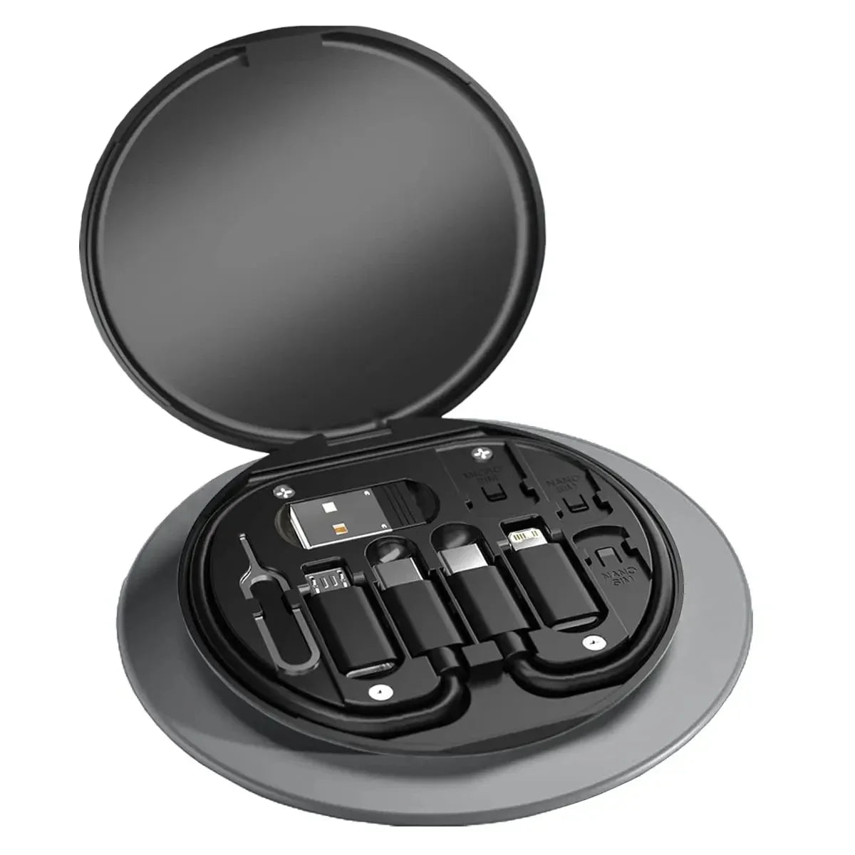 PD 60W Multifunctional USB Type C Data Cable Set Fast Charging For iPhone Xiaomi Samsung Charger Adapter Pin Storage Travel Box Beauty World Shop