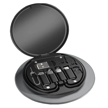 PD 60W Multifunctional USB Type C Data Cable Set Fast Charging For iPhone Xiaomi Samsung Charger Adapter Pin Storage Travel Box Beauty World Shop