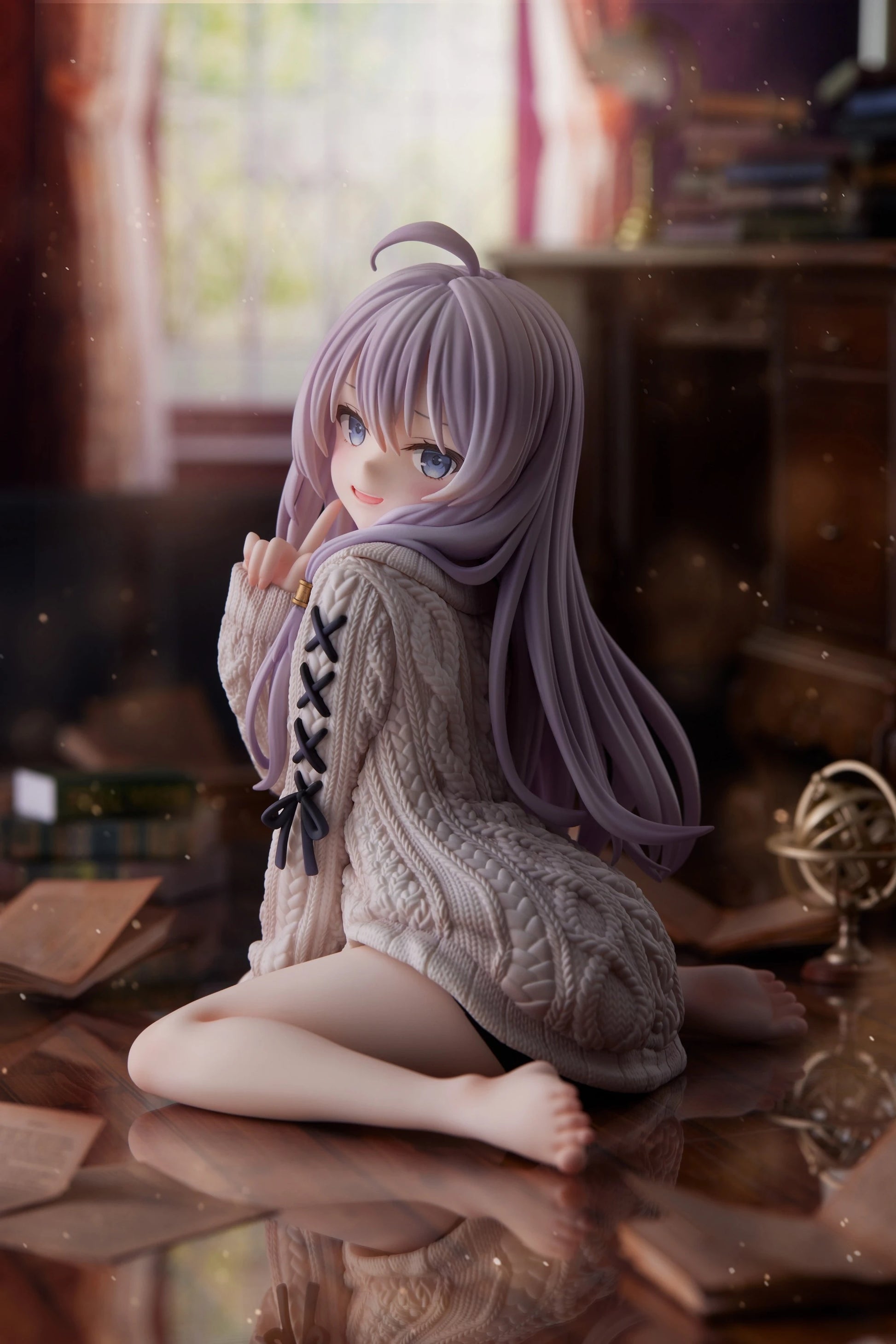15cm The Journey of Elaina Anime Figure Knit Dress Witch Elaina Action Figure PVC Collection Model Doll Toys for Christmas Gifts Beauty World Shop