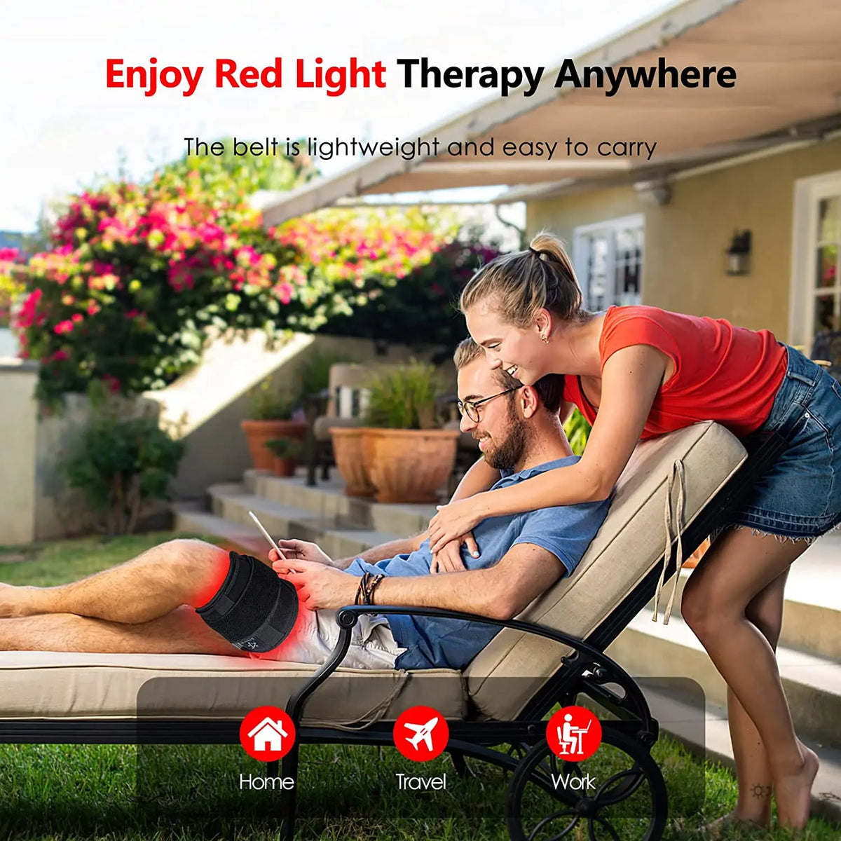 Infrared Light LED Healthcare Belt Waist Red Light Heating Massage Belt Pad Lumbar Back Waist Massager For Muscle Body Relief Beauty World Shop
