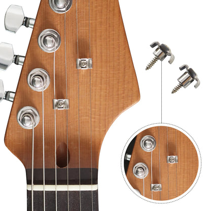 Electric guitar string buckle accessories, head lock, string stabilizer, butterfly shaped circular column suitable for ST/SQ/TL Beauty World Shop