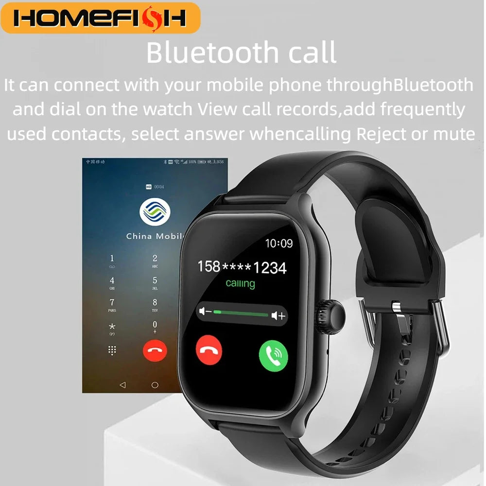 HOMEFISH H9 Intelligent Watch Bluetooth Call Remote Photography Sleep Monitoring Multiple Sports Modes Heart Rate Blood Beauty World Shop