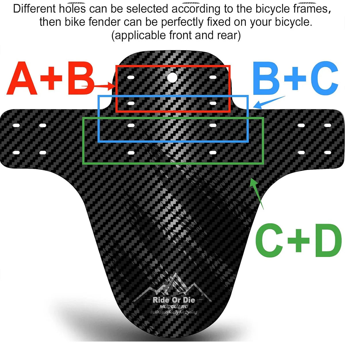 1PC Bicycle Fender Bike Mud Baffle Mudguard Tire Wheel Fenders MTB Road Cycling Front Mud Guard Fix Gear Wings Protector Parts Beauty World Shop