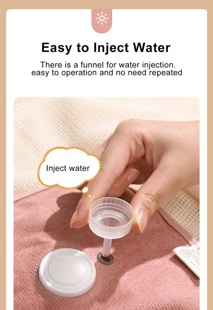 Electric Hot Water Bag Winter Portable Soft Electric Hand Warmer Rechargeable Reusable Explosion-Proof Warming Hand Pillow Beauty World Shop