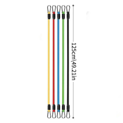 11pcs TPE Resistance Band Set Fitness Band Pull Rope Elastic Training Band With Door Anchor Handles Carry Bag Legs Ankle Straps Beauty World Shop