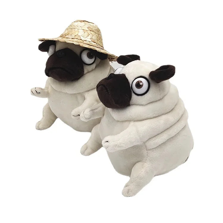 kawaii Plush Toys 15cm dog the Elf Fat Pug Sitting Pug Dogs Toy Stuffed Dolls for Kids Children Birthday Gift Dolls Beauty World Shop