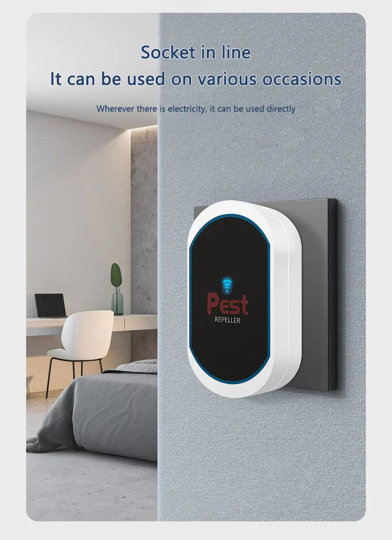 Ultrasonic Electronic Insect Repellent And Mouse Repellent Household Insect Repellent Mini Silent Safe Plug Electric 2026 New Beauty World Shop