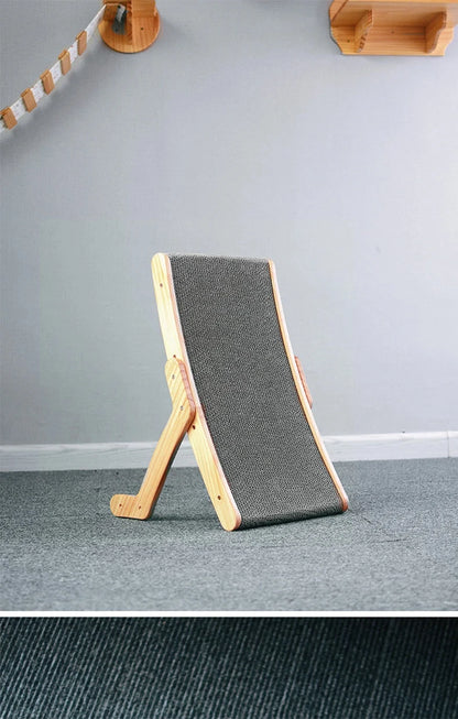 Cat Scratcher Board Wooden Frame Medium Cat Scratching Bed 3 In 1 Scratching Post Anti-Scratch Toys Claw Couch Scraper For Cats