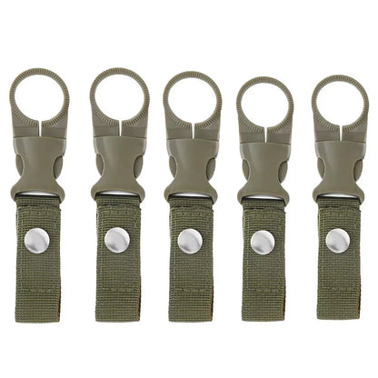 Webbing Water Bottle Holder Climbing Carabiner Belt Backpack Hanger Hooks Clip Multifunction Water Bottle Nylon Buckle Hook Clip Beauty World Shop