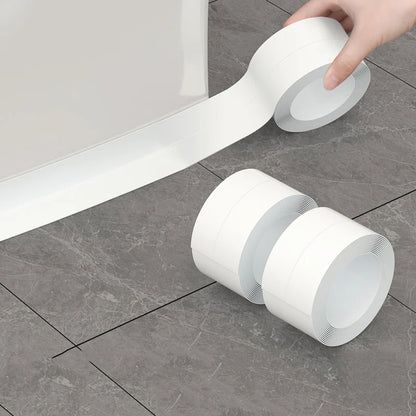 Easy-Apply Waterproof PVC Sealing Tape - Transparent, Anti-Mildew Caulk Strip for Kitchen & Bathroom Sinks, Toilets, and Bathtub Beauty Fashion
