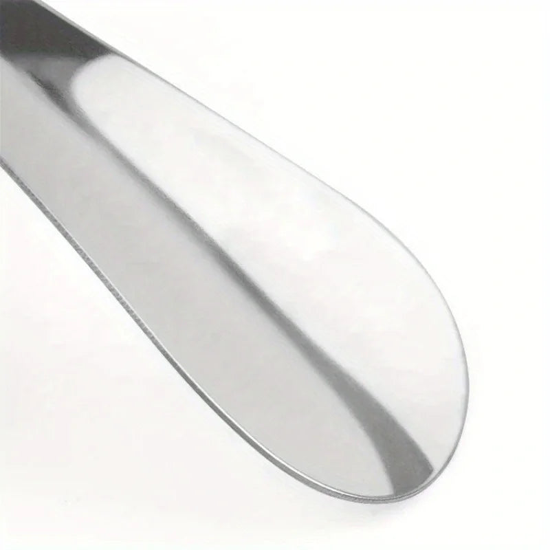1pc stainless steel metal shoehorn, portable shoehorn, shoe wearing aid, essential for home travel Beauty World Shop