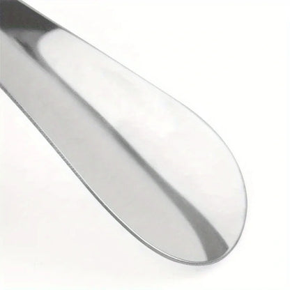 1pc stainless steel metal shoehorn, portable shoehorn, shoe wearing aid, essential for home travel Beauty World Shop