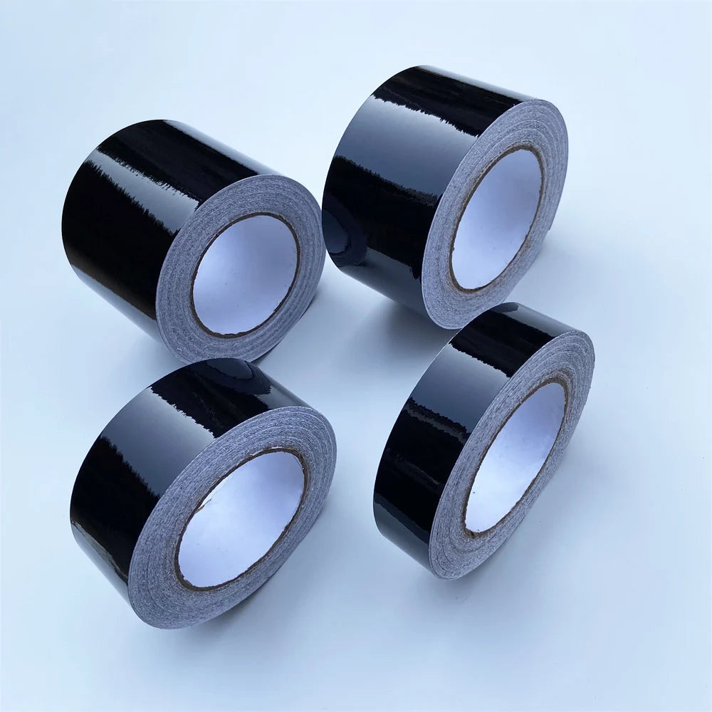 3/5/7/10CM Glossy Black Vinyl Stripes Chrome Delete Vinyl Window Trim Film For Car Interior Hood Roof Pillar Beauty World Shop