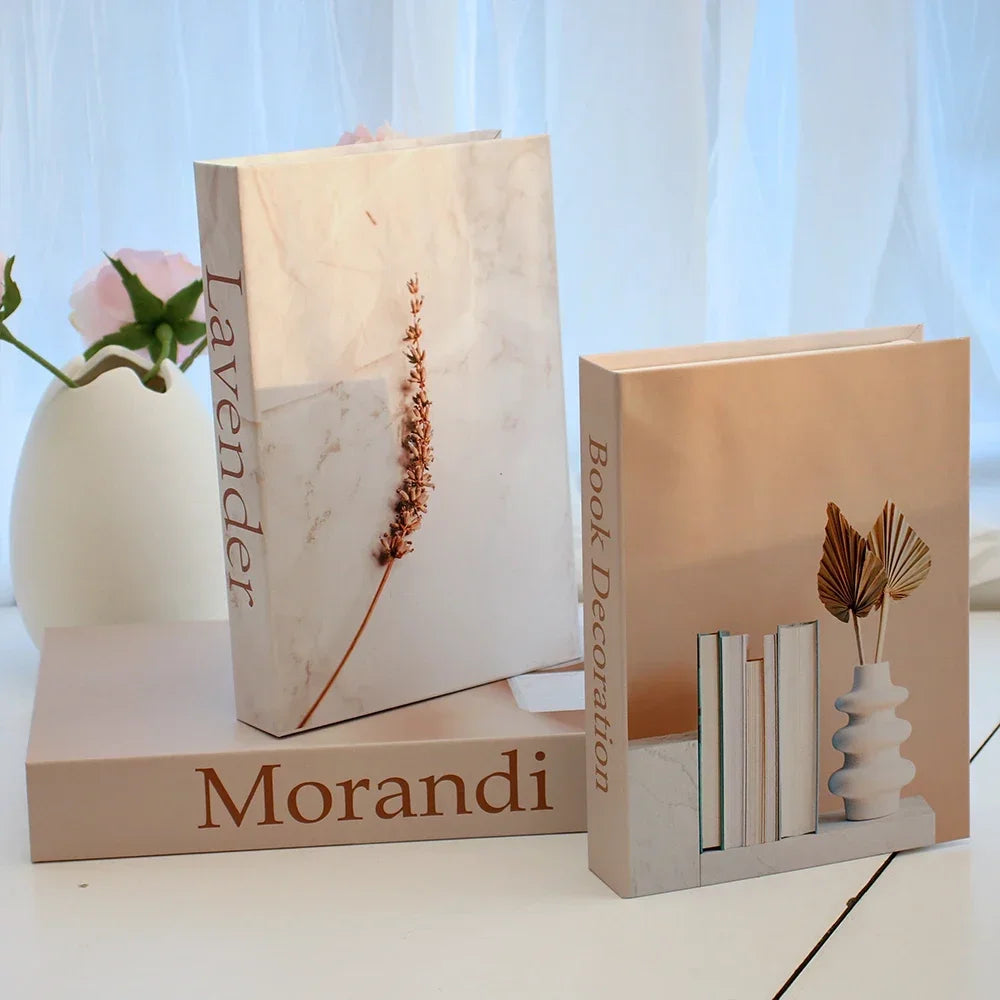 3Pcs Foldable Fashion Fake Books Living Room Decoration Designer Books Coffee Table Ornaments Club Hotel Room Villa Prop Books Beauty World Shop