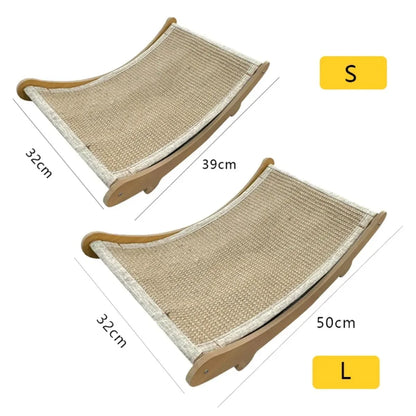 Wooden Cat Scratching Pads Multifuction Cats Sleeping Bed Detachable Wear-resistant Cat Scratch Board Kitten Grinding Cats Toys Beauty World Shop