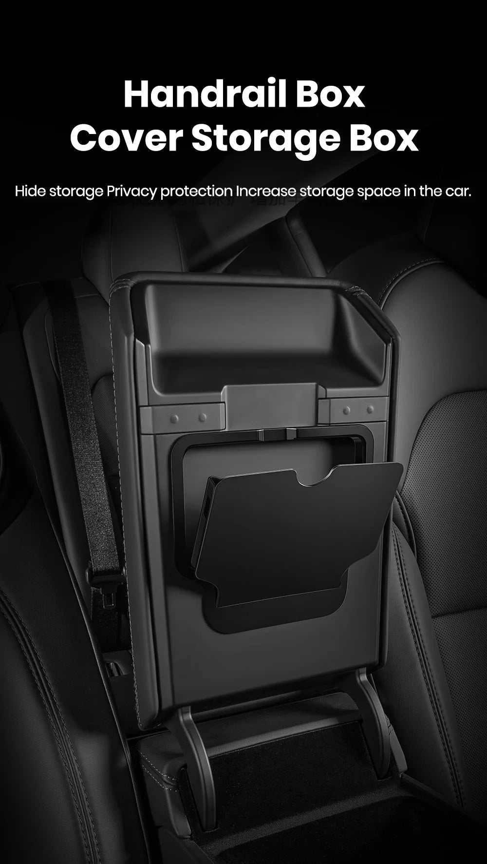 YZ For Tesla Highland Model 3 Y Juniper Center Armrest Hidden Box Holder Console Organizer Car Storage Box  Accessories Beauty World Shop