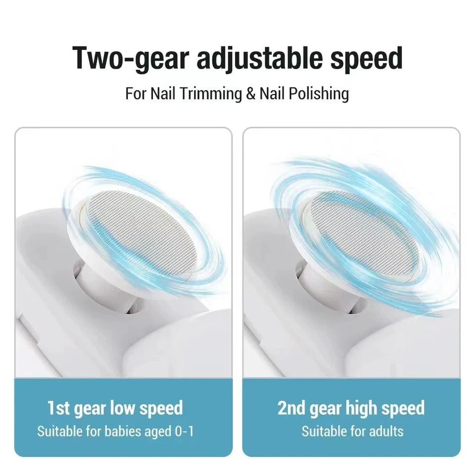 Electric Nail Clipper Grinding and Polishing 2 in 1 Multifunctional Portable Automatic Nail Grinder Electric Manicure Tool Beauty World Shop
