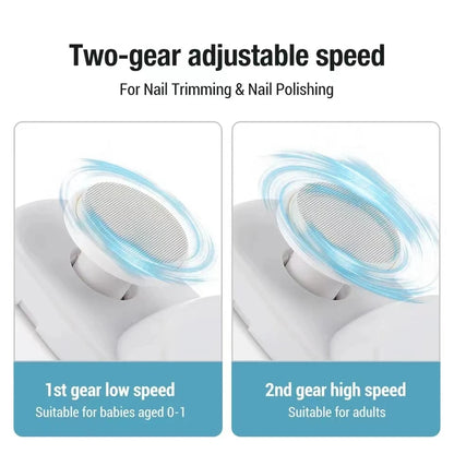 Electric Nail Clipper Grinding and Polishing 2 in 1 Multifunctional Portable Automatic Nail Grinder Electric Manicure Tool Beauty World Shop