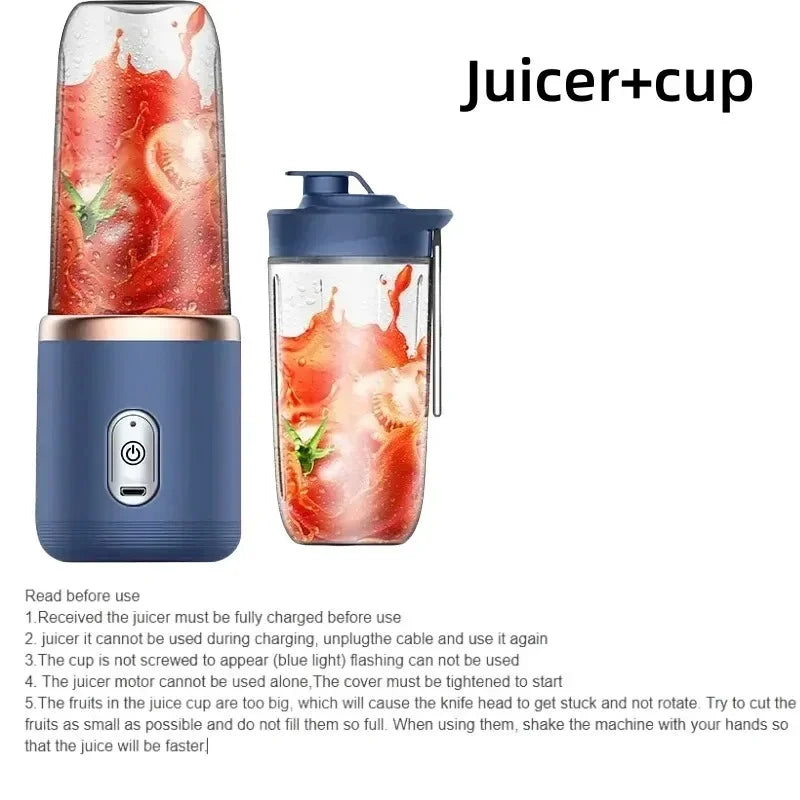 NEW HOT  400ml Portable USB Blender Electric Travel Juicer Cup For Smoothie Milkshake Kitchen Mini Mixer Tool Beauty World Shop