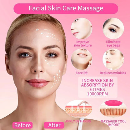 Pocket Mini Ring Face and Eye Massager Portable USB Charging Waterproof Face Eyes Body Relieve Fatigue Facial Skin Care Tools Beauty World Shop