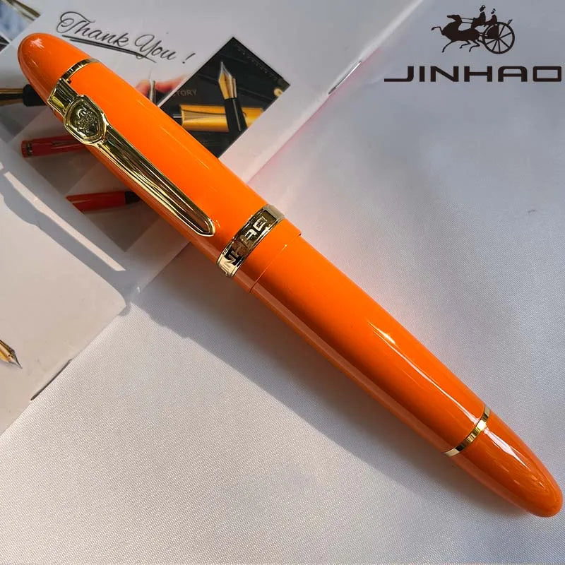 1 PCS JINHAO 159 Classic Design SIlver Trim Calligraphy Iridium Business Pen With Converter Beauty World Shop