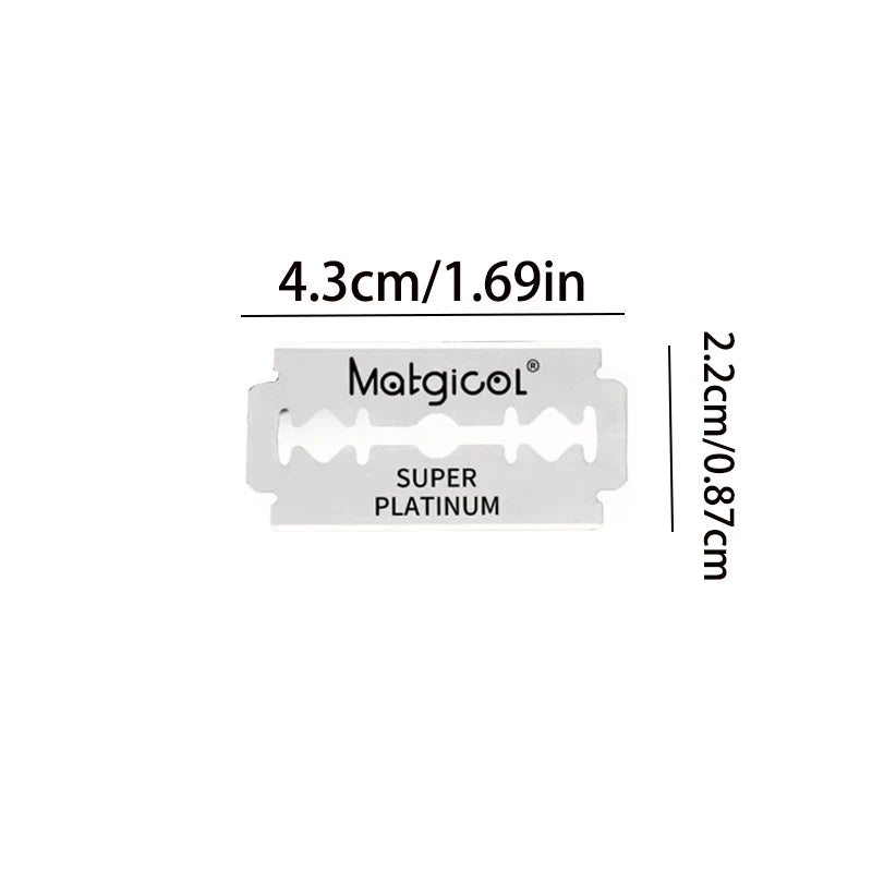 50/100/200 Count Double-sided Safety Razor Blade For Men Beard Shaving Razor Shaver Manual Razor Blade Shaving Tool ﻿ Beauty World Shop