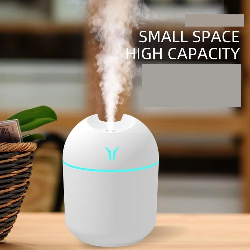 250ML USB Mini Air Humidifier Aroma Essential Oil Diffuser For Home Car Ultrasonic Mute Mist Maker Diffuser with LED Color Lamp Beauty World Shop
