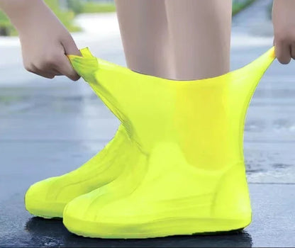 1 Pair Silicone WaterProof Shoe Covers Lip-resistant Rubber Rain Boot Rain Gear Overshoes Accessories for Outdoor Rainy Day Beauty World Shop