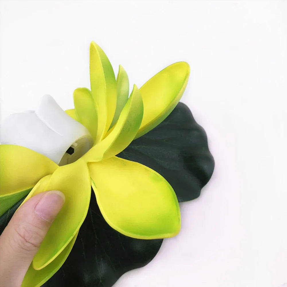 LED Waterproof Floating Lotus Light Battery Operated Artificial Lily Flower Night Lamp Pond Pool Garden Fish Tank Water Decor Beauty World Shop