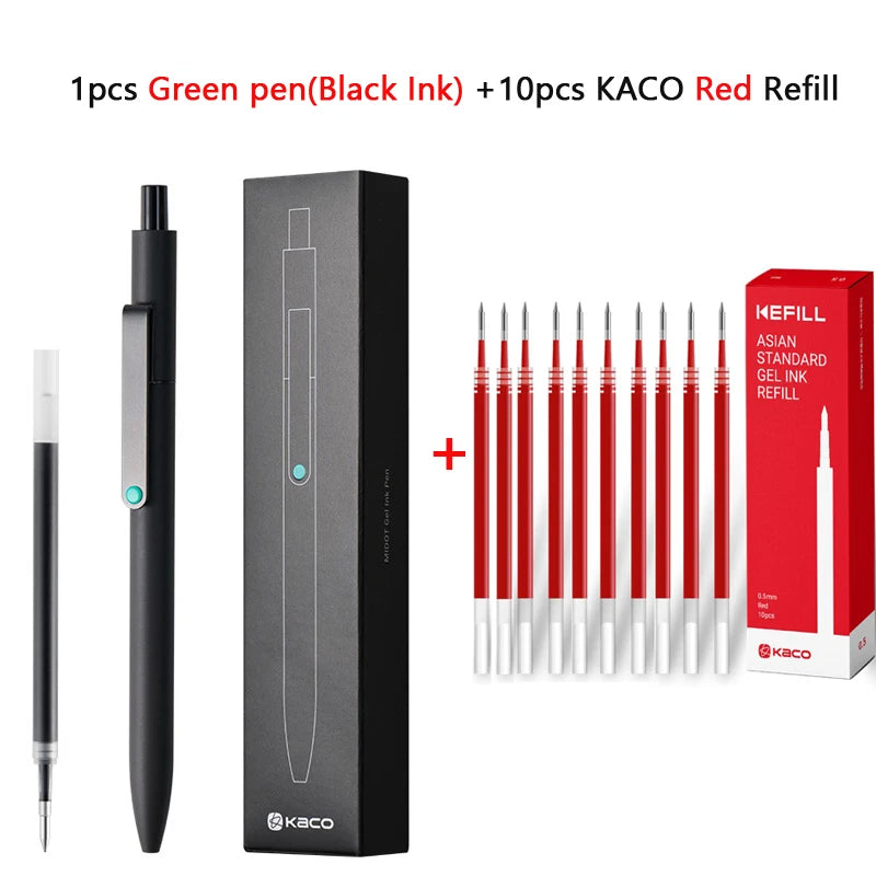 KACO 0.5mm MIDOT Gel Ink Pens, Quick-drying Press Smooth Writing Pen, High Volume for Taking Exams Grading Homework Doing Papers Beauty World Shop
