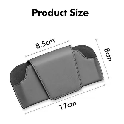 Car Glasses Case Auto Sun Visor Premium Suede Glasses Holder Wear-Resistant Sunglasses Protective Box Universal Cars Accessories Beauty World Shop