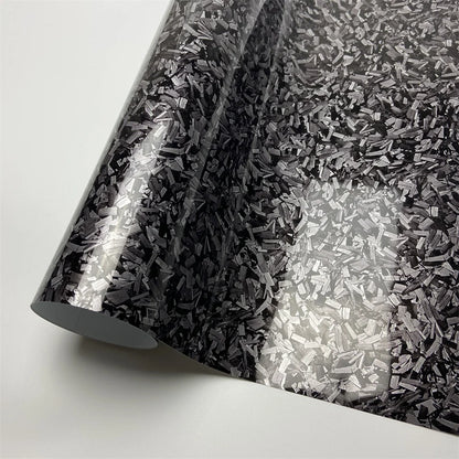 Glossy Laser Forged Carbon Fiber Vinyl Wrap Self Adhesive Car Sticker Waterproof Auto Glossy Vinyl Carbon Film for Car Decal Beauty World Shop