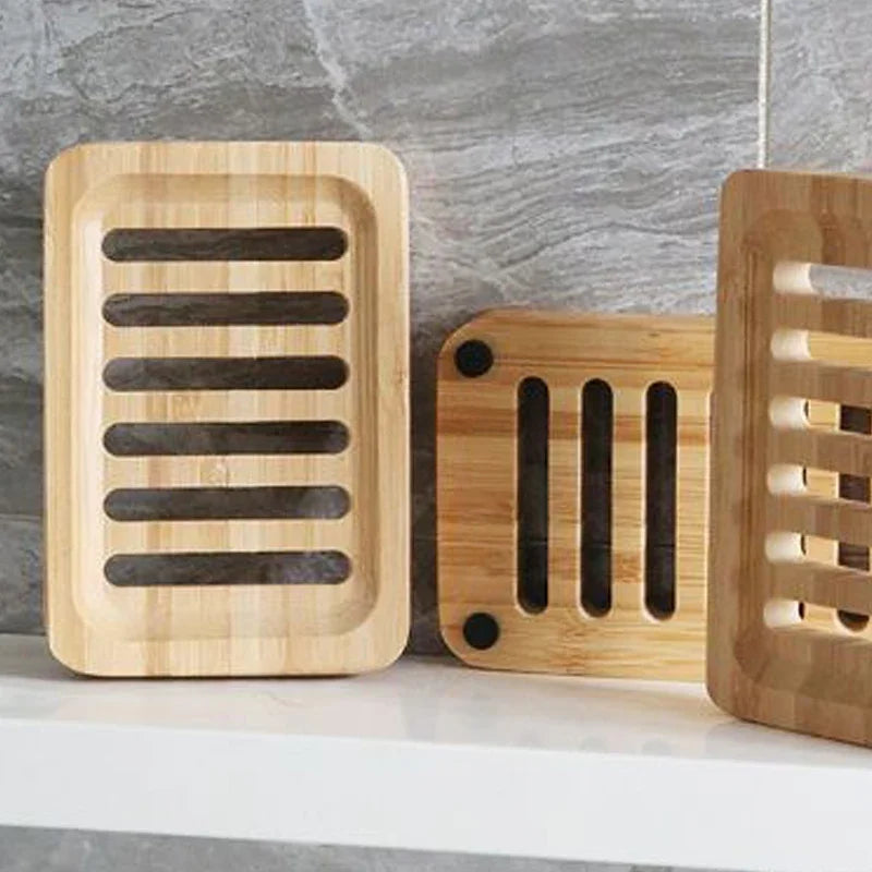 Bamboo Case Tray Wooden Prevent Mildew Drain Soap Box Natural Bamboo Dishes Bath Soap Holder Container Bathroom Washroom Tools Beauty World Shop