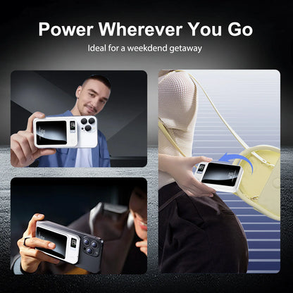 Magnetic Power Bank Wireless 10000Ah Portable 22.5W Fast Charging LED Digital For magsafe For iPhone 17 16 15 Por Max PowerBank Beauty World Shop