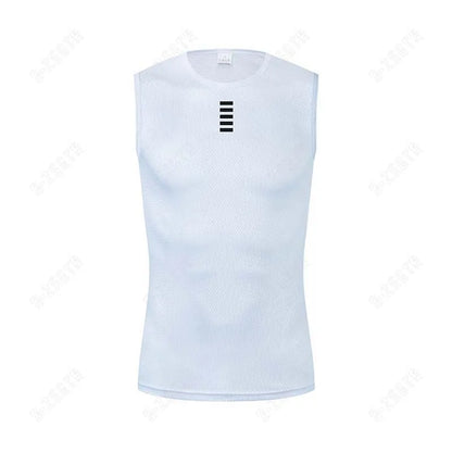 Cycling Base Layer Reflective Underwear White Cycling Jersey Sport Vest Men Undershirt Quick Dry Elastici Vest Road Bike Jersey Beauty World Shop