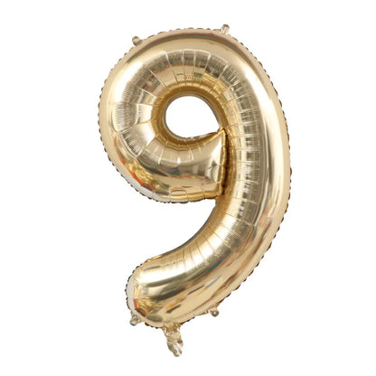 1PCS 40 inch large white gold light gold digital foil balloon for girls' birthdays helium big number0-9 balloon decoration Beauty World Shop