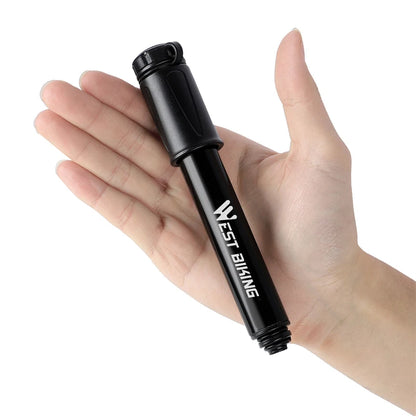 WEST BIKING 100Psi Mini Bike Pump Aluminum Alloy Bicycle Hand Air Pump Tire Inflator Schrader Presta Valve MTB Road Cycling Pump Beauty World Shop