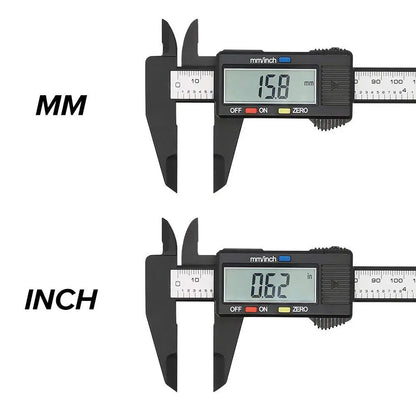150mm 100mm Electronic Digital Caliper Carbon Fiber Dial Vernier Caliper Gauge Micrometer Measuring Tool Digital Ruler Beauty World Shop