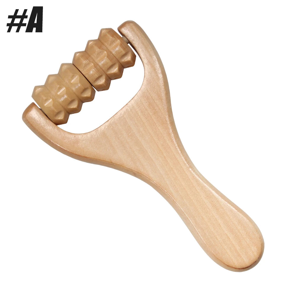 1Pcs Wooden Massage Rollers Neck Roller Massager Wooden Trigger Point Roller Massager Muscle Roller for Back face Waist Leg Arm Beauty World Shop