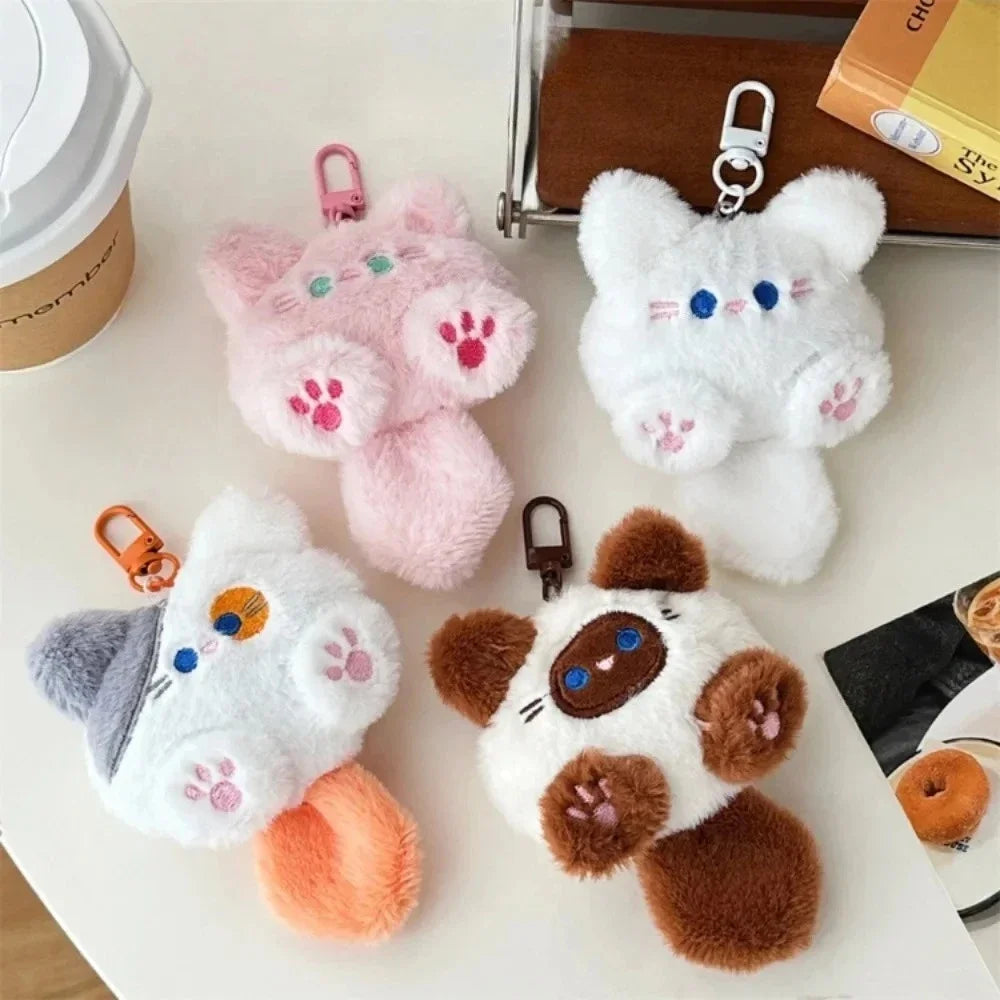 Adorable Soft Plush Cat Keychain – Cute Backpack Charm for Girls, Couples Gift, Bag & Purse Decoration Beauty World Shop