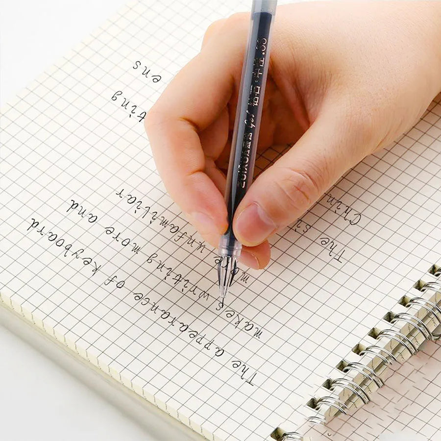 3pcs/mix Diamond tip Gel Pen Fine 0.38mm Large-capacity Black/Blue/Red ink Exam Signing Writing School Office Supplie Stationery Beauty World Shop