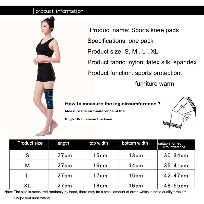 1 Piece Knee Brace Compression Knee Sleeve Sports Protection For Leg Pain Meniscus Tear Arthritis Pain Relief Keep Warm Winter Beauty World Shop