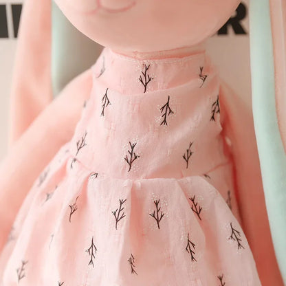 Kawaii Long Ear Rabbit Plush Toys Baby Sleep Comfort Dolls Stuffed Soft Animal Toys Lovely Rabbit for Children Girls Room Decor Beauty Fashion